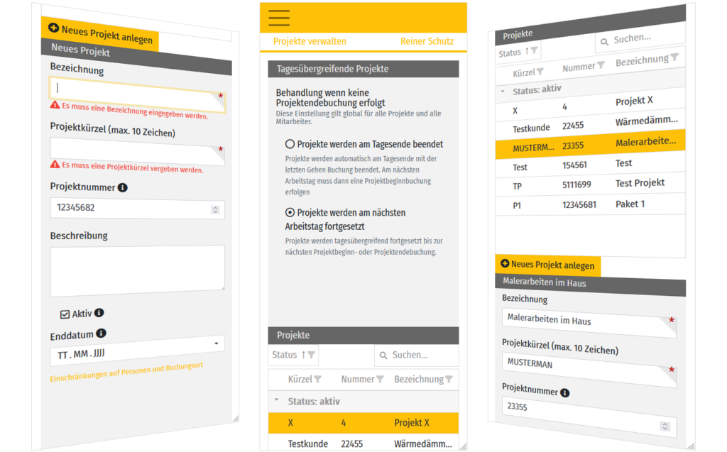 Mobile Projektzeiterfassung wie auch Aufgabenzeiterfassung ermöglichen effiziente Planung und sparen Budgets.